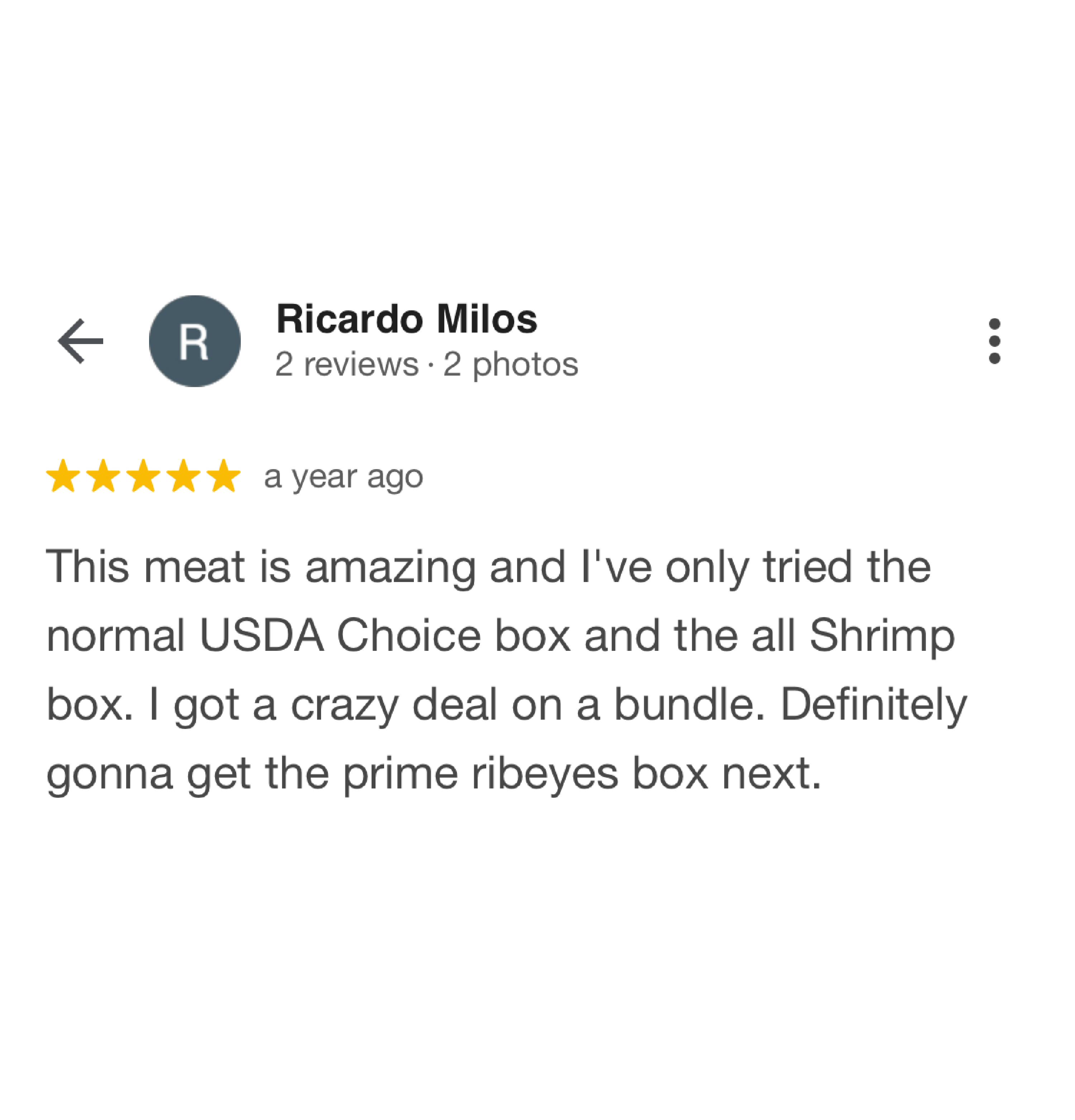 Testimonial of Ricardo