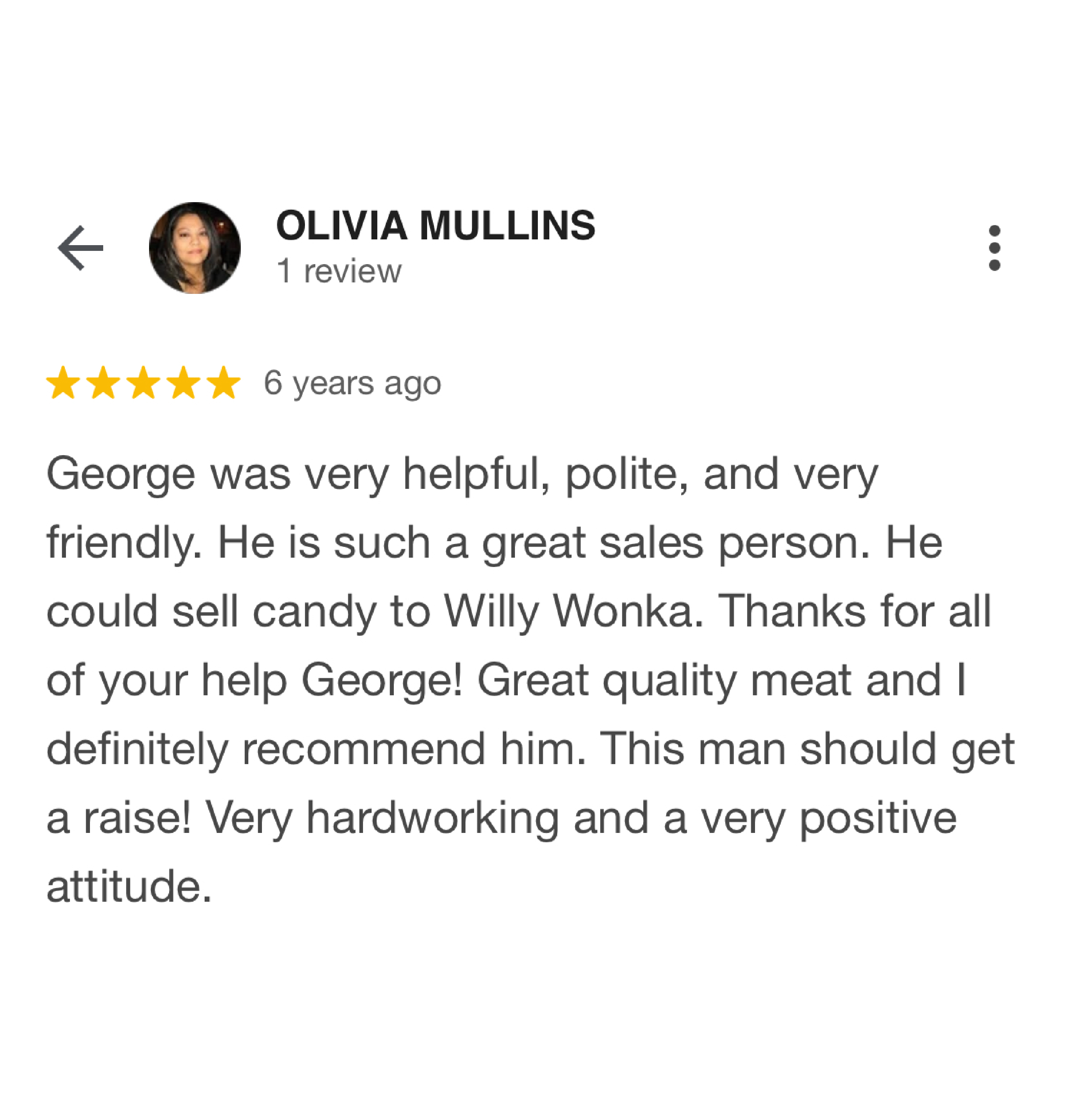 Testimonial of Olivia