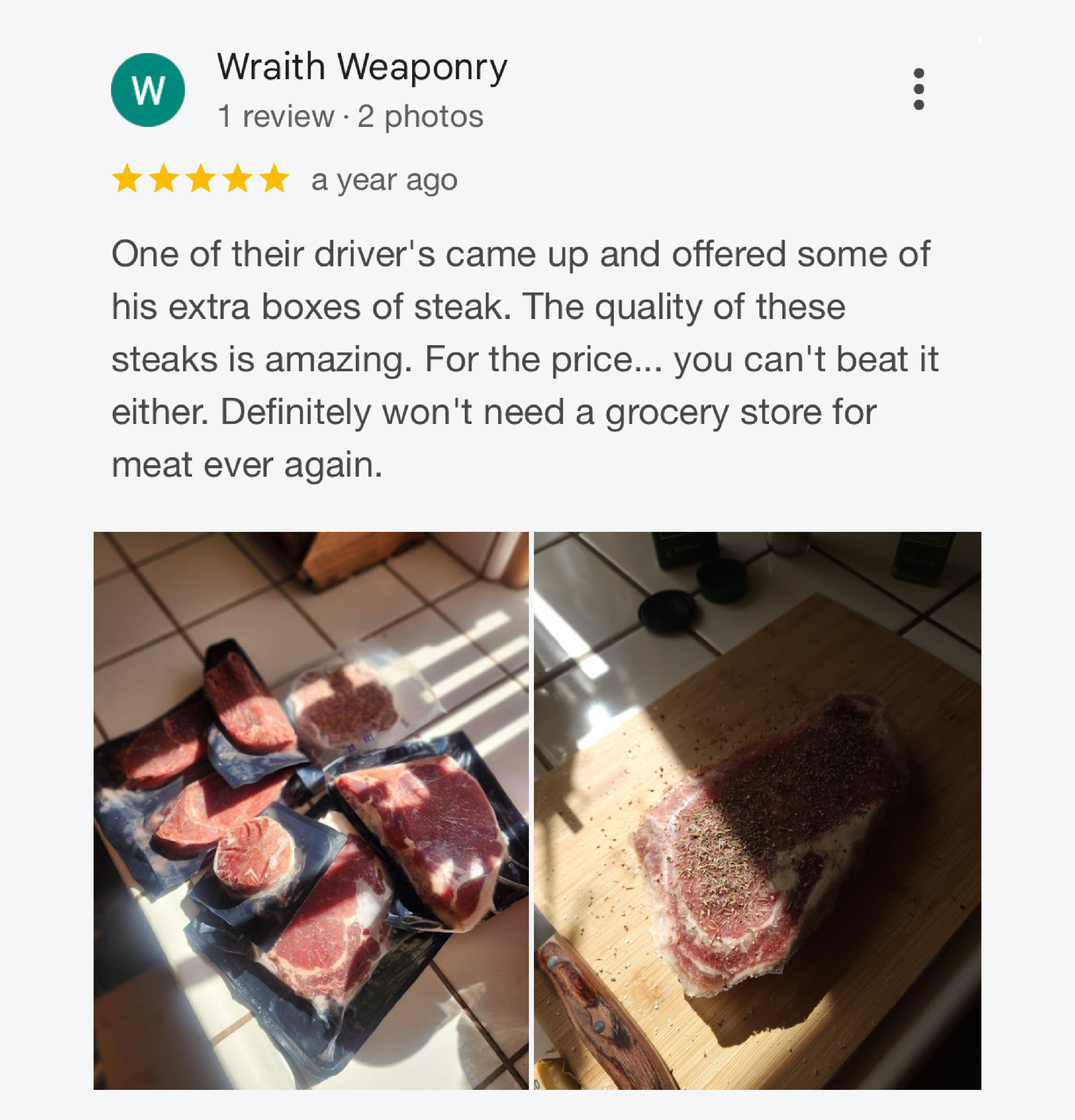 Testimonial of Wraith