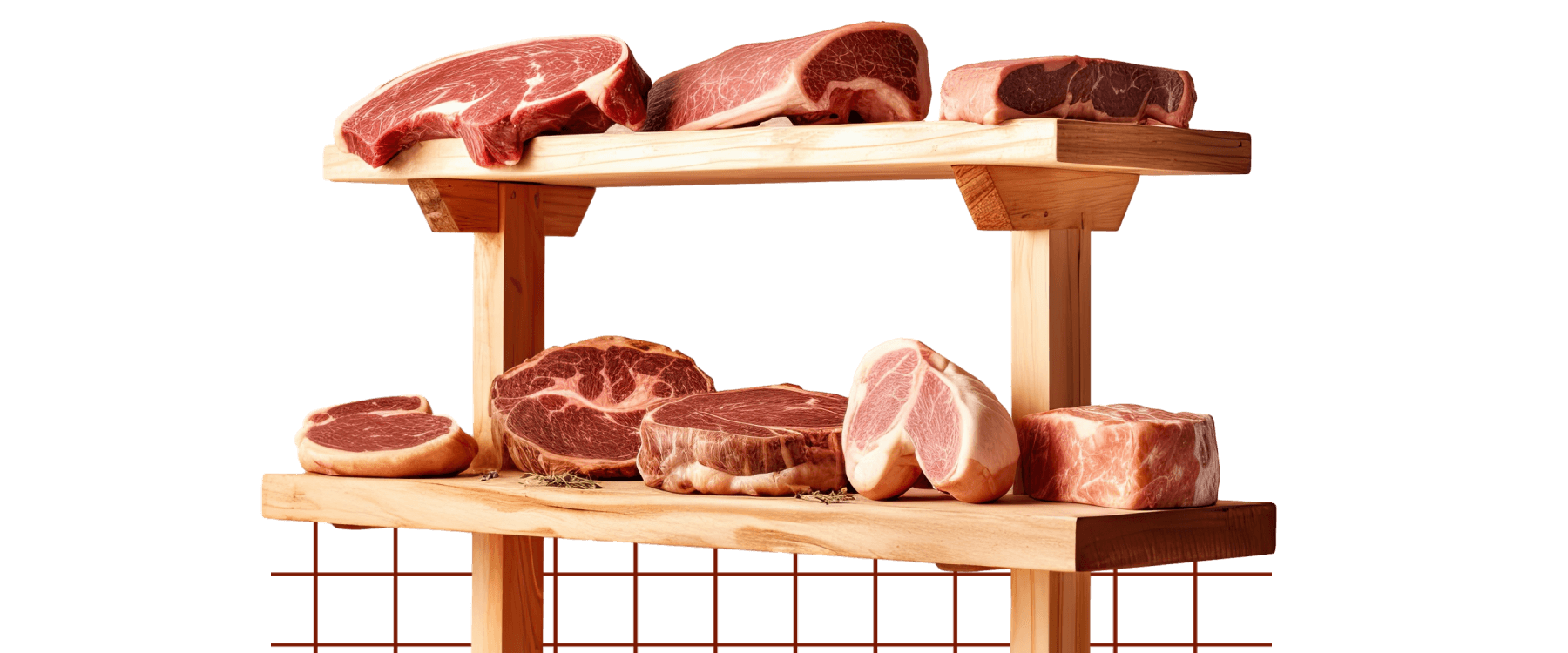 Variety of Meat cuts